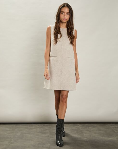Robe en Laine mélangée Racky naturel