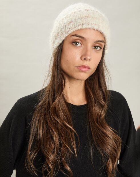 Bonnet en Mohair & Laine mélangés Meon milk