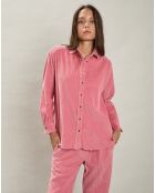 Chemise en Velours côtelé Cinéma blush d'hiver