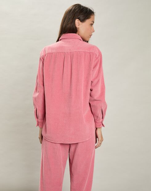 Chemise en Velours côtelé Cinéma blush d'hiver