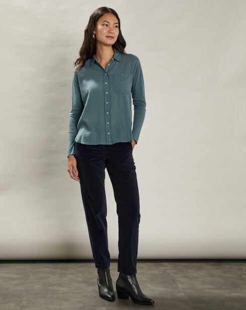 Pantalon en Velours Parfait minuit