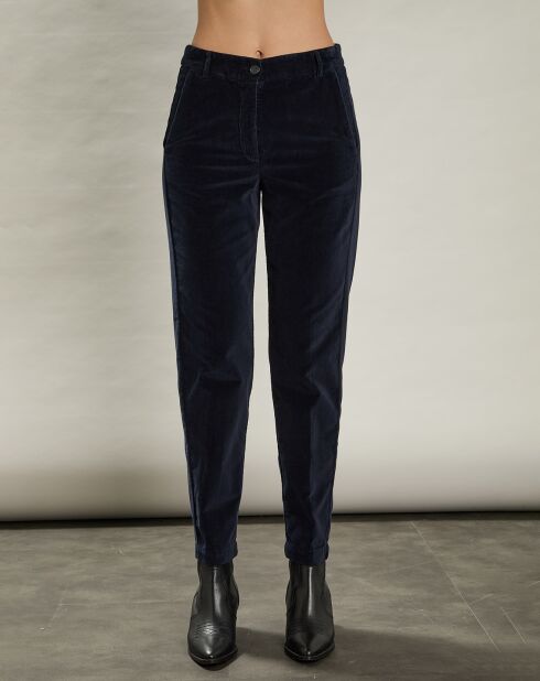 Pantalon en Velours Parfait minuit
