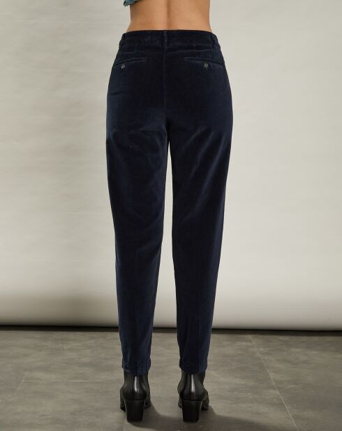 Pantalon en Velours Parfait minuit