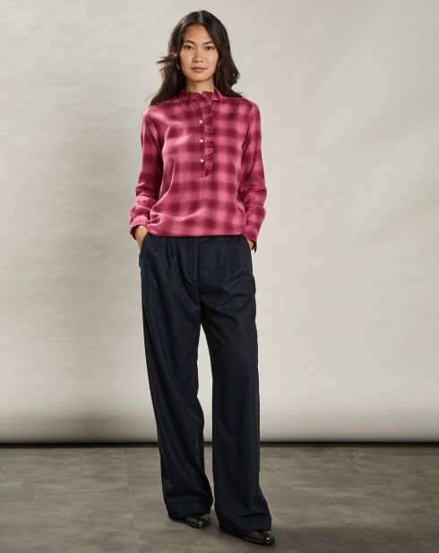 Pantalon en Laine mélangée Panache marine