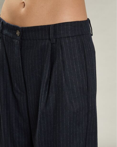Pantalon en Laine mélangée Panache marine