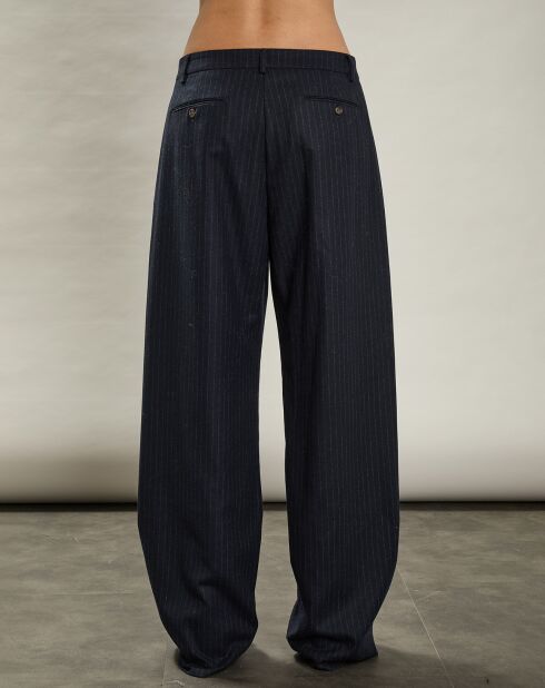 Pantalon en Laine mélangée Panache marine