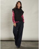 Pull en Alpaga mélangé Maori noir/argenté