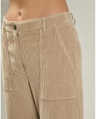 Pantalon en Velours côtelé Patel clay