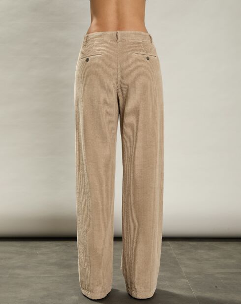 Pantalon en Velours côtelé Patel clay