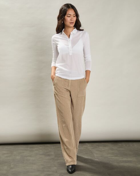 Pantalon en Velours côtelé Patel clay