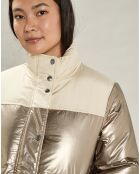 Doudoune Volfy Foil écru/bronze
