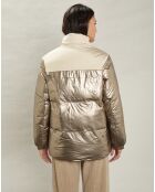 Doudoune Volfy Foil écru/bronze