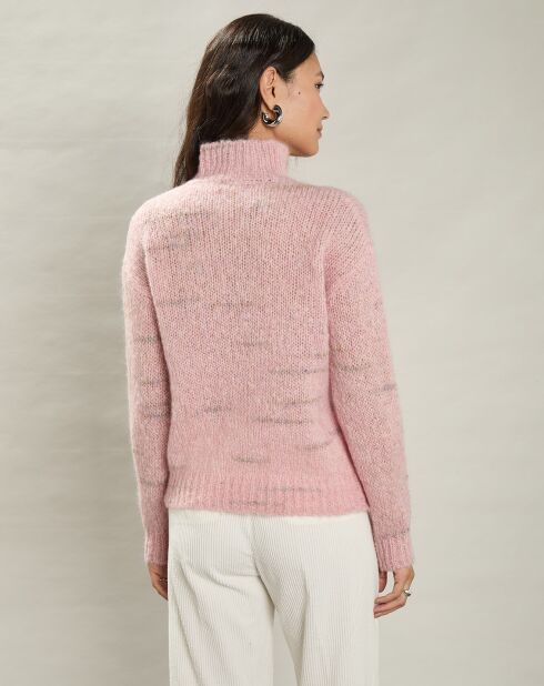 Pull en Mohair & Laine mélangés Mylor rose