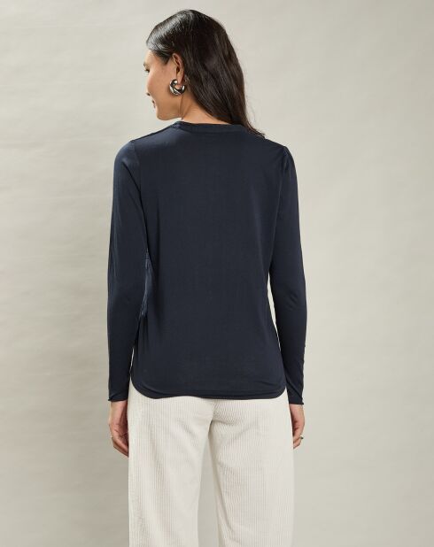 T-Shirt Tènia bleu marine foncé