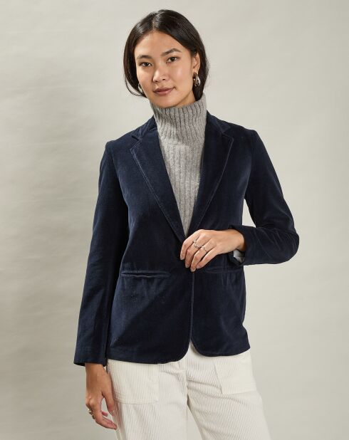 Pull/Col en Yack, Alpaga & Laine mélangés Mehna argentée