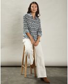 Chemise Cinéma bleu pétrole