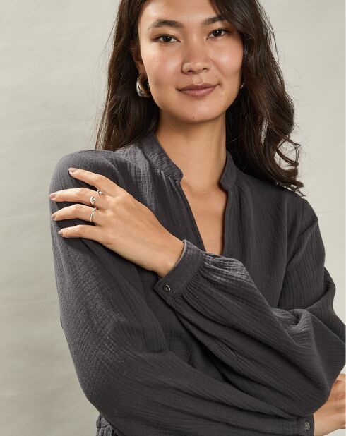 Robe en Gaze de Coton Rive anthracite
