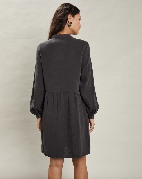Robe en Gaze de Coton Rive anthracite