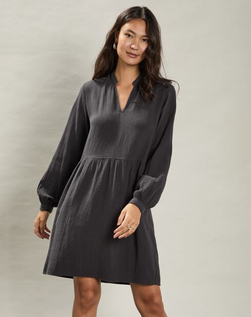 Robe en Gaze de Coton Rive anthracite