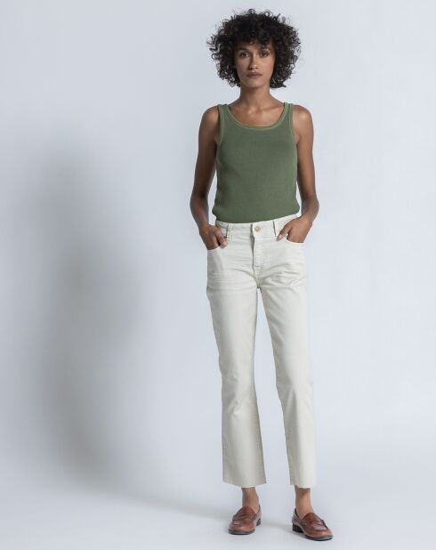 Jodie crèmekleurige broek