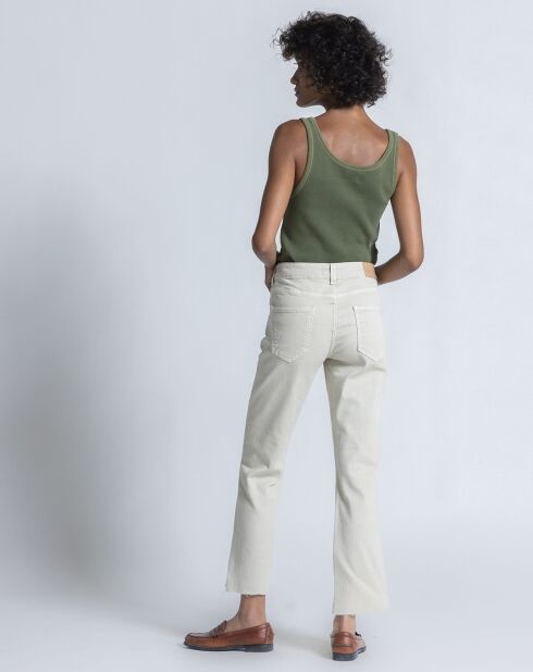 Jodie crèmekleurige broek