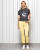 Pantalon Jodie faded yellow