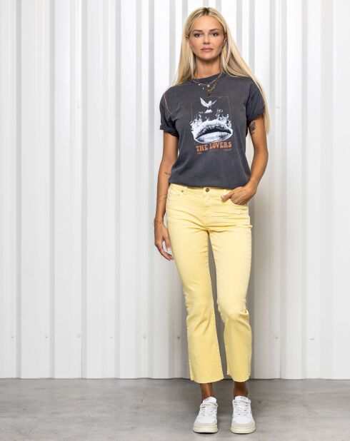 Pantalon Jodie faded yellow