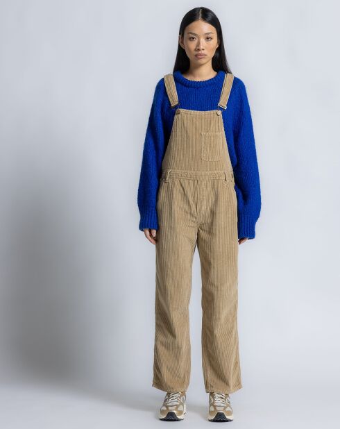 Taupefarbener Cord-Overall Poppie Taos