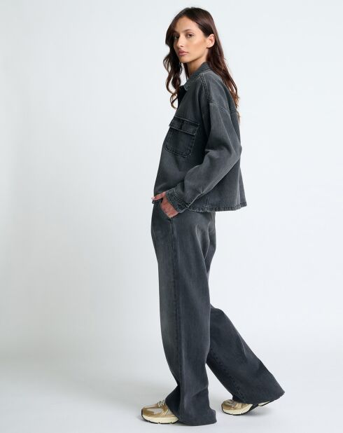 Giacca in denim 247 nero Shine