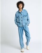 Giacca in denim 234 blu Shine