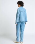 Giacca in denim 234 blu Shine