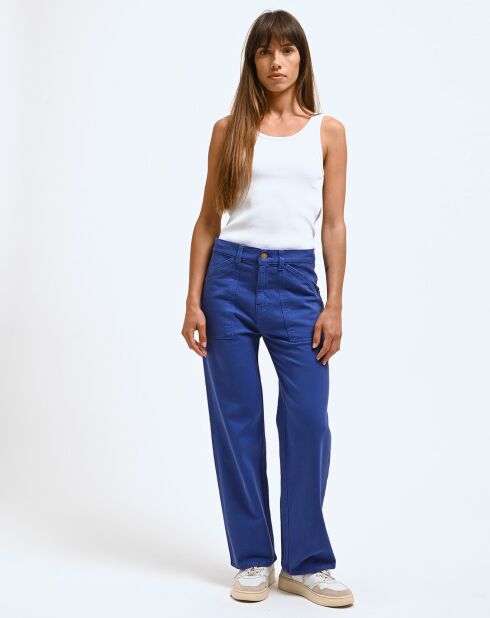 Pantaloni Tommy blu royal