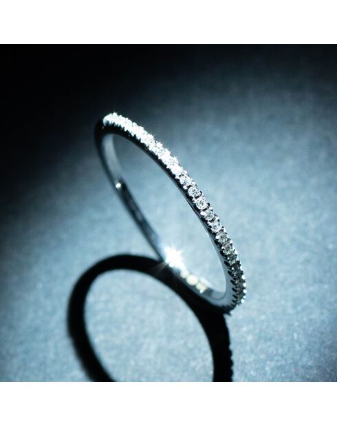 Belle Alliance Ring Full Tour Diamonds aus 0,16 Karat Weißgold