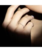 Bague Belle Alliance Tour Complet diamants 0.16 ct or jaune