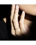 Bague Belle Alliance Tour Complet diamants 0.16 ct or jaune