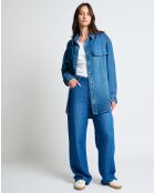 Heyden blaues gebrauchtes Jeanshemd