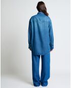 Heyden blaues gebrauchtes Jeanshemd