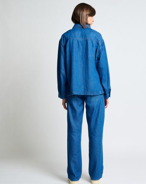 Spijkerhemd met blauwe wassing Lipa