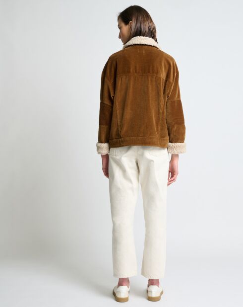 Veste Sherpa en Velours Côtelé Mia mousse velvet