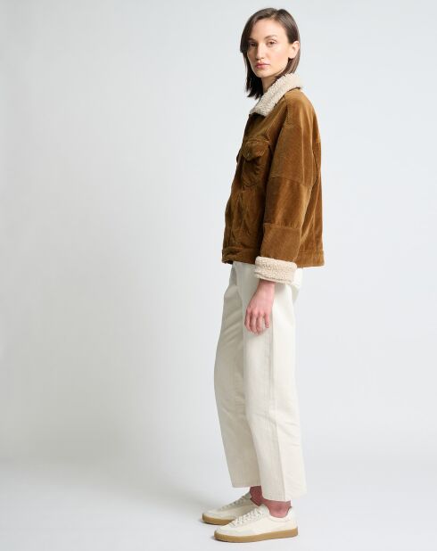 Veste Sherpa en Velours Côtelé Mia mousse velvet