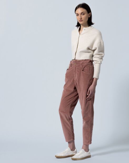 Pantalon Paige rose sienne