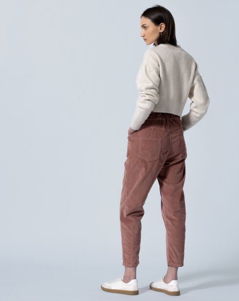 Pantalon Paige rose sienne