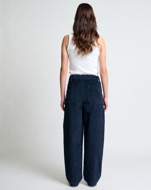 Pantalon Perry blue velvet
