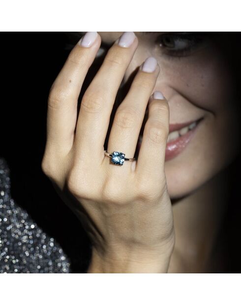Bague Topaze Unique Topaze 2.67 cts or blanc