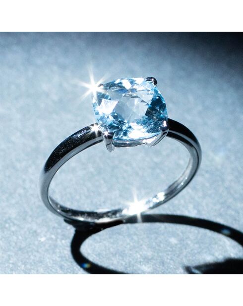 Bague Topaze Unique Topaze 2.67 cts or blanc
