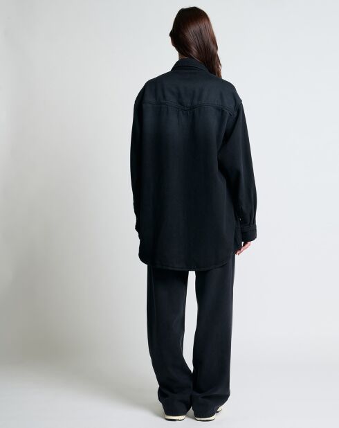 Chemise Heyden black wash denim