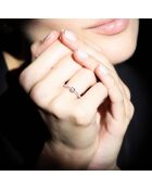 Anillo Wonder Solitaire en oro blanco y diamante de 0,03 quilates