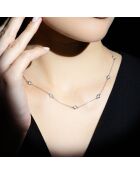 Collier Sunshine Diamants 0.22 ct or blanc