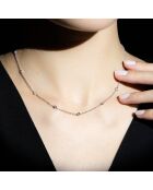 Collier Sunshine Diamants 0.22 ct or blanc