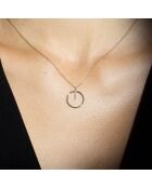Collier Cercle prodigieux Diamants 0.03 ct or jaune